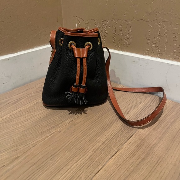 Dooney & Bourke Black and Brown Crossbody Bag with Leather Accents - Picture 3 of 13